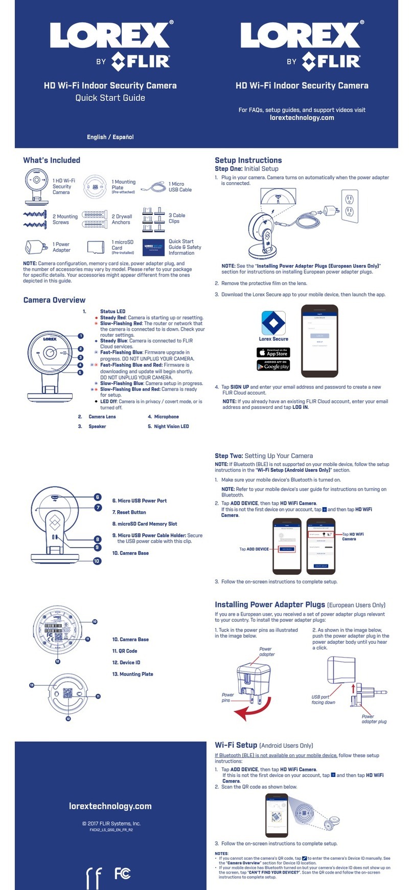 Lorex FS21FBK Manuel utilisateur