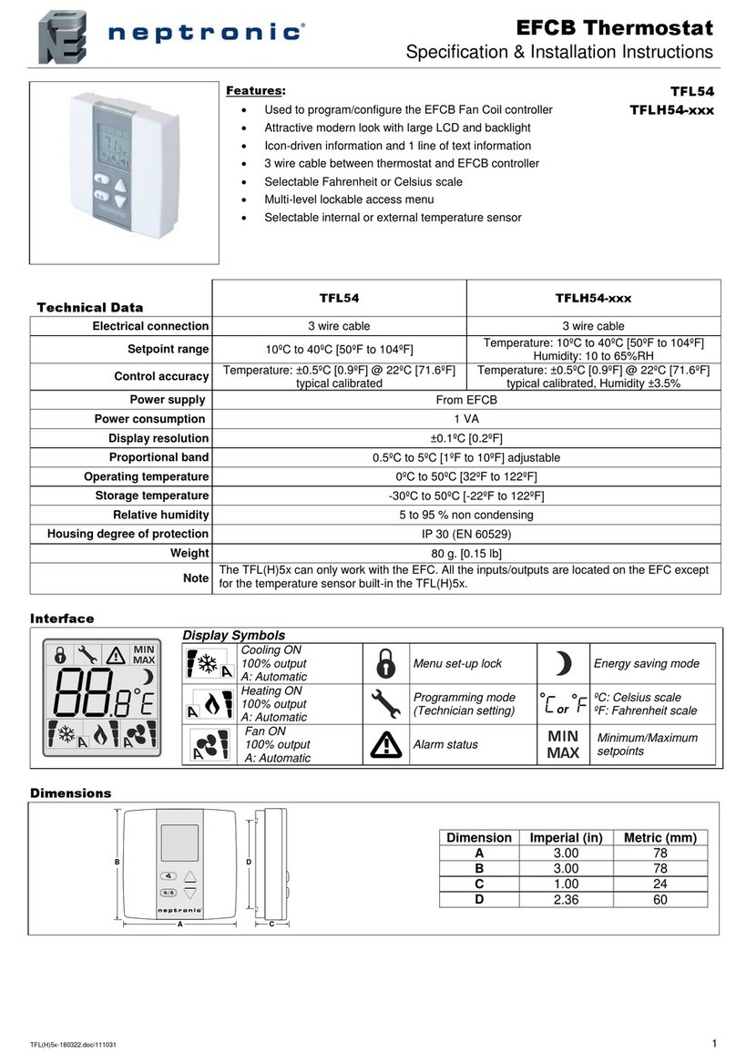 Neptronic EFCB Manuel utilisateur
