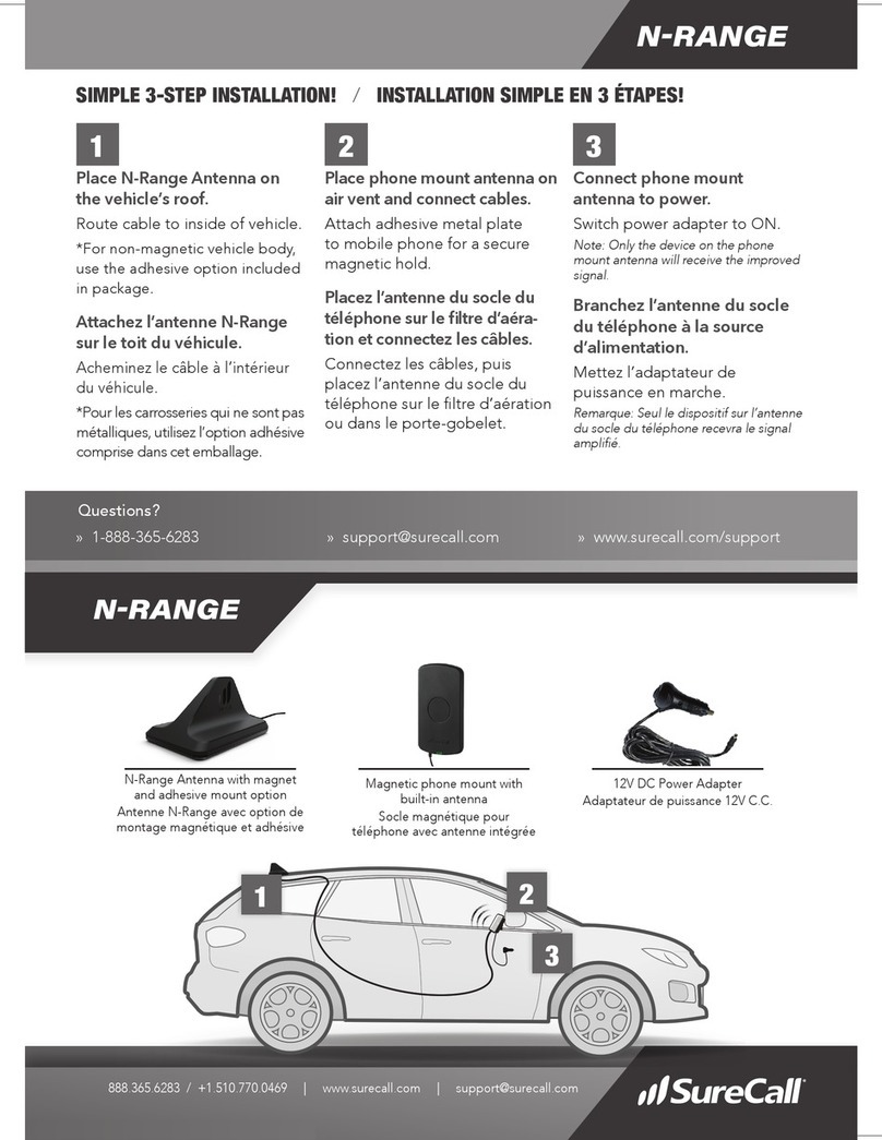 SureCall N-Range Manuel utilisateur SureCall N-Range Manuel utilisateur