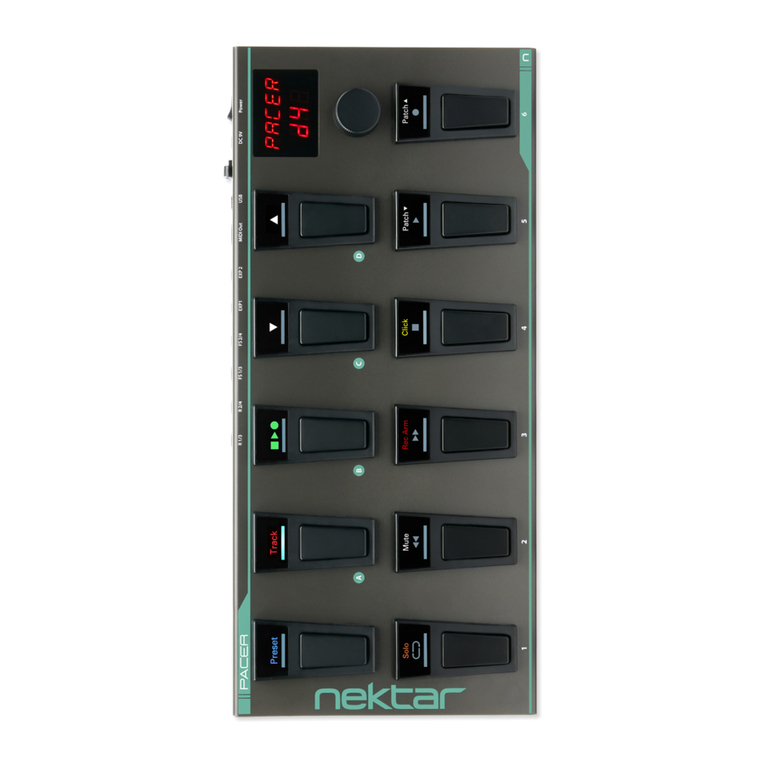 Nektar Pacer Manuel utilisateur