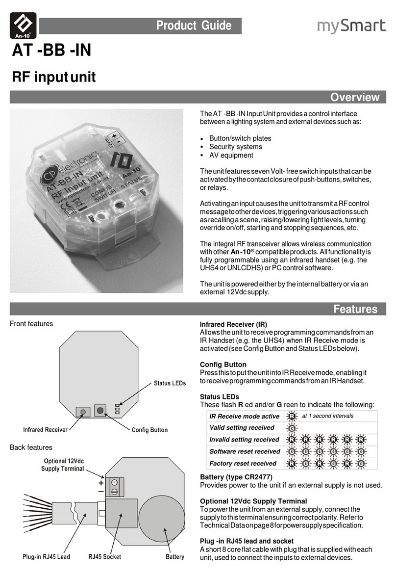 C.P. Electronics AT-BB-IN Manuel utilisateur