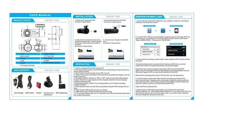 Eeyelog E790 Manuel utilisateur