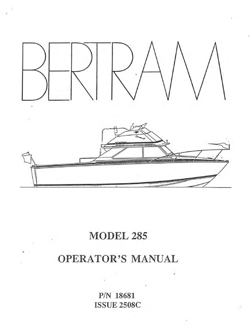 Bertram 285 Manuel utilisateur