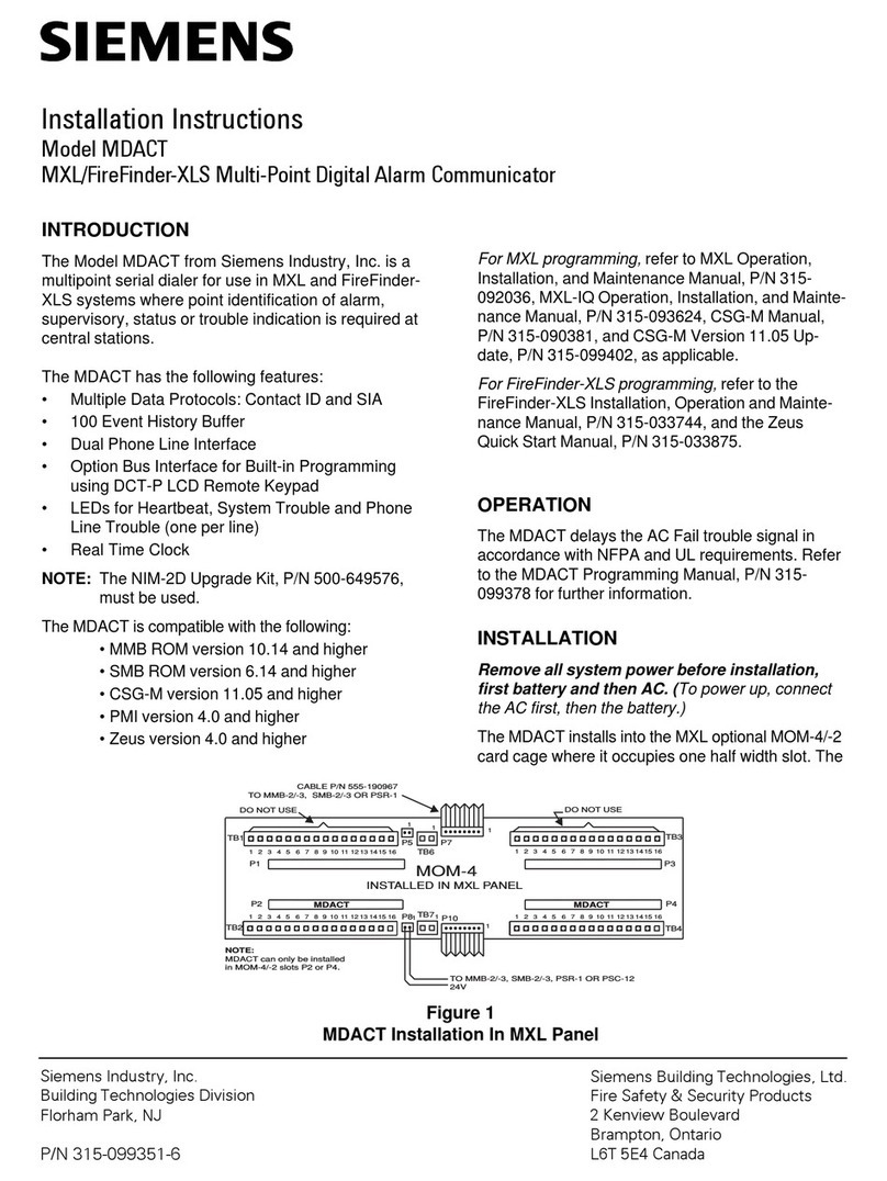 Siemens MDACT Manuel utilisateur