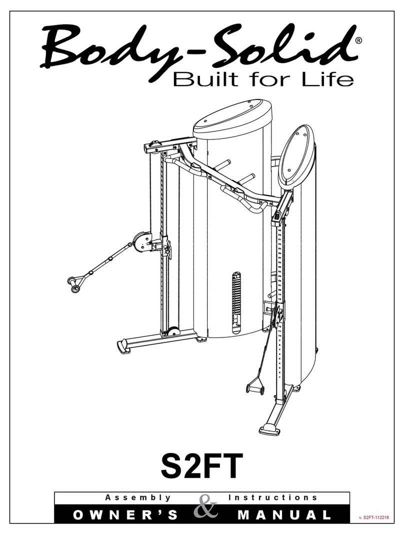 Body Solid S2FT Manuel utilisateur Body Solid S2FT Manuel utilisateur