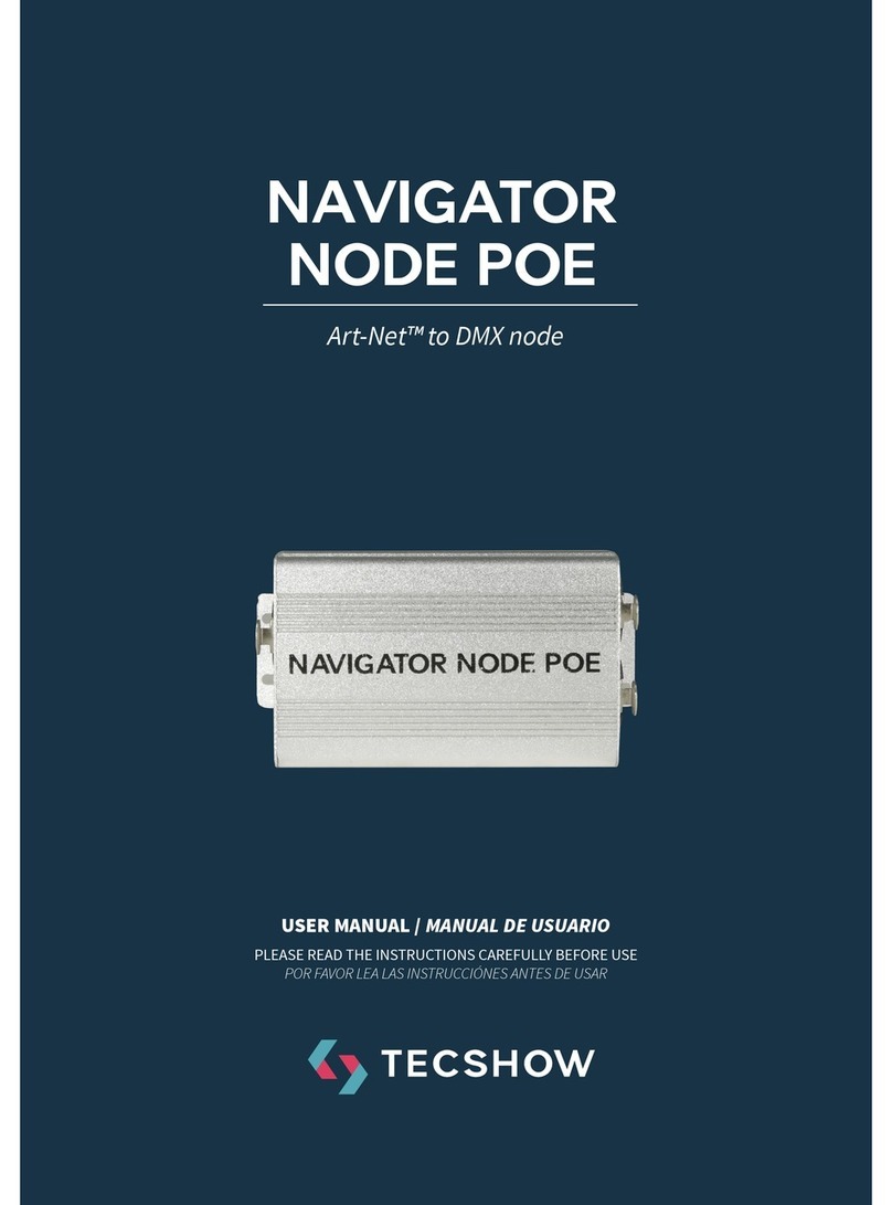 TECshow NAVIGATOR NODE POE Manuel utilisateur