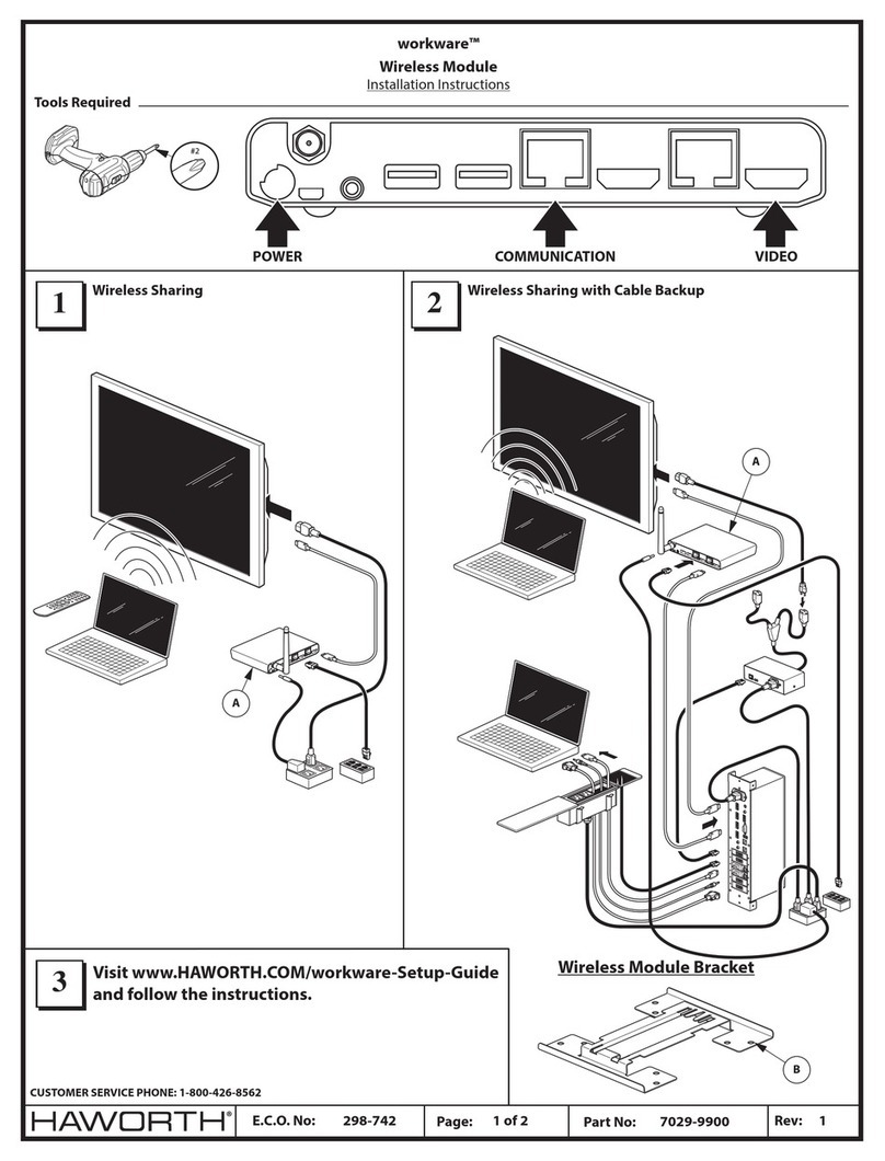 Haworth workware Manuel utilisateur Haworth workware Manuel utilisateur