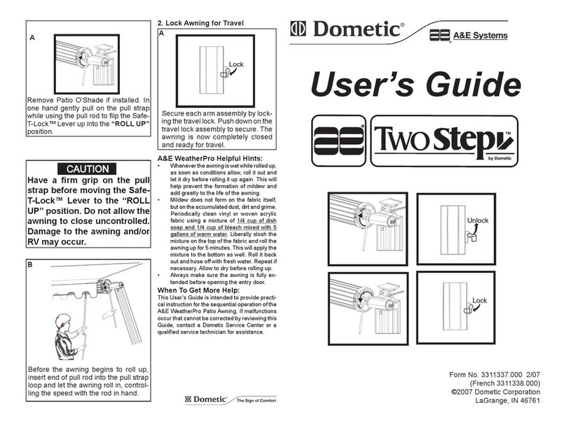 Dometic Two Step Manuel utilisateur Dometic Two Step Manuel utilisateur