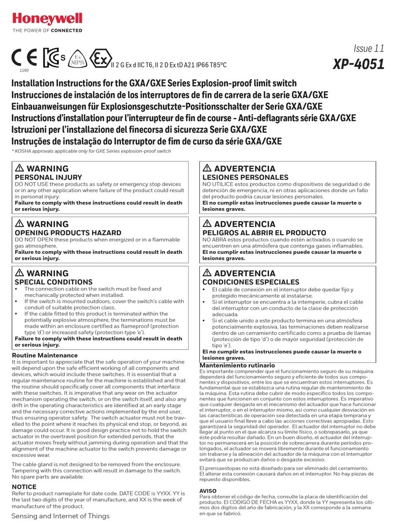 Honeywell XP-4051 Manuel utilisateur