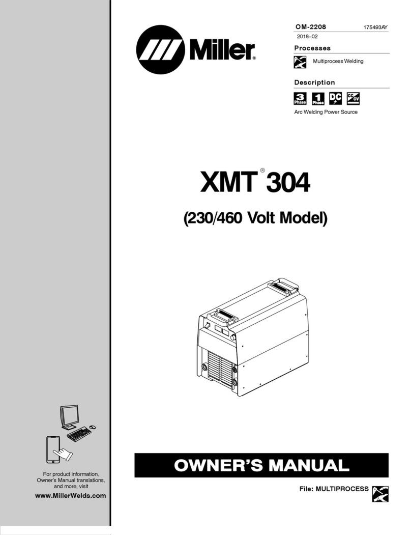 Miller XMT 304 Manuel utilisateur Miller XMT 304 Manuel utilisateur
