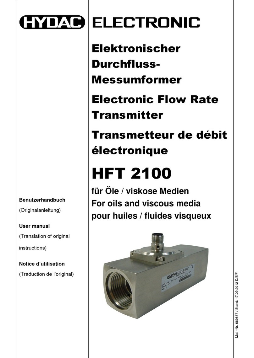 Hydac HFT 2100 Manuel utilisateur