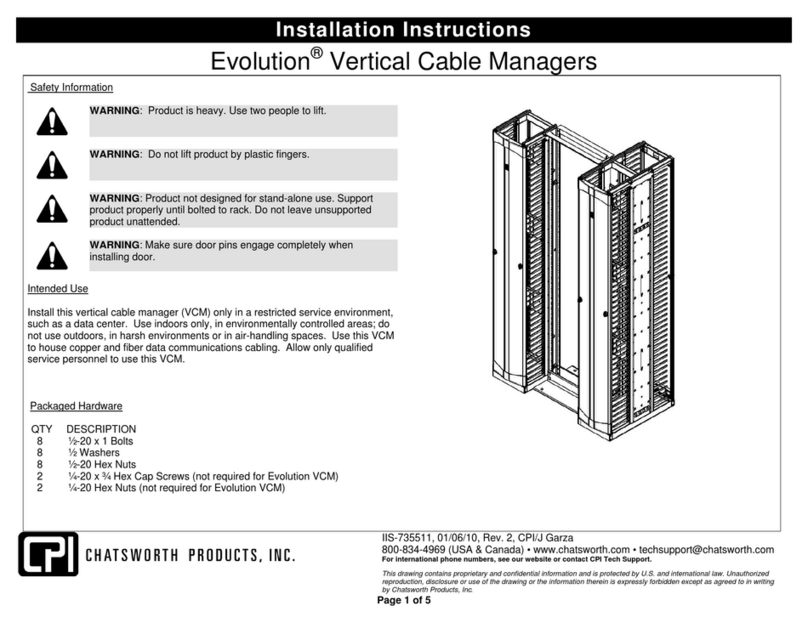 Chatsworth Products Evolution Manuel utilisateur