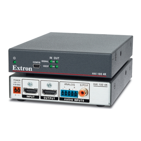Extron electronics HAI 100 4K Manuel