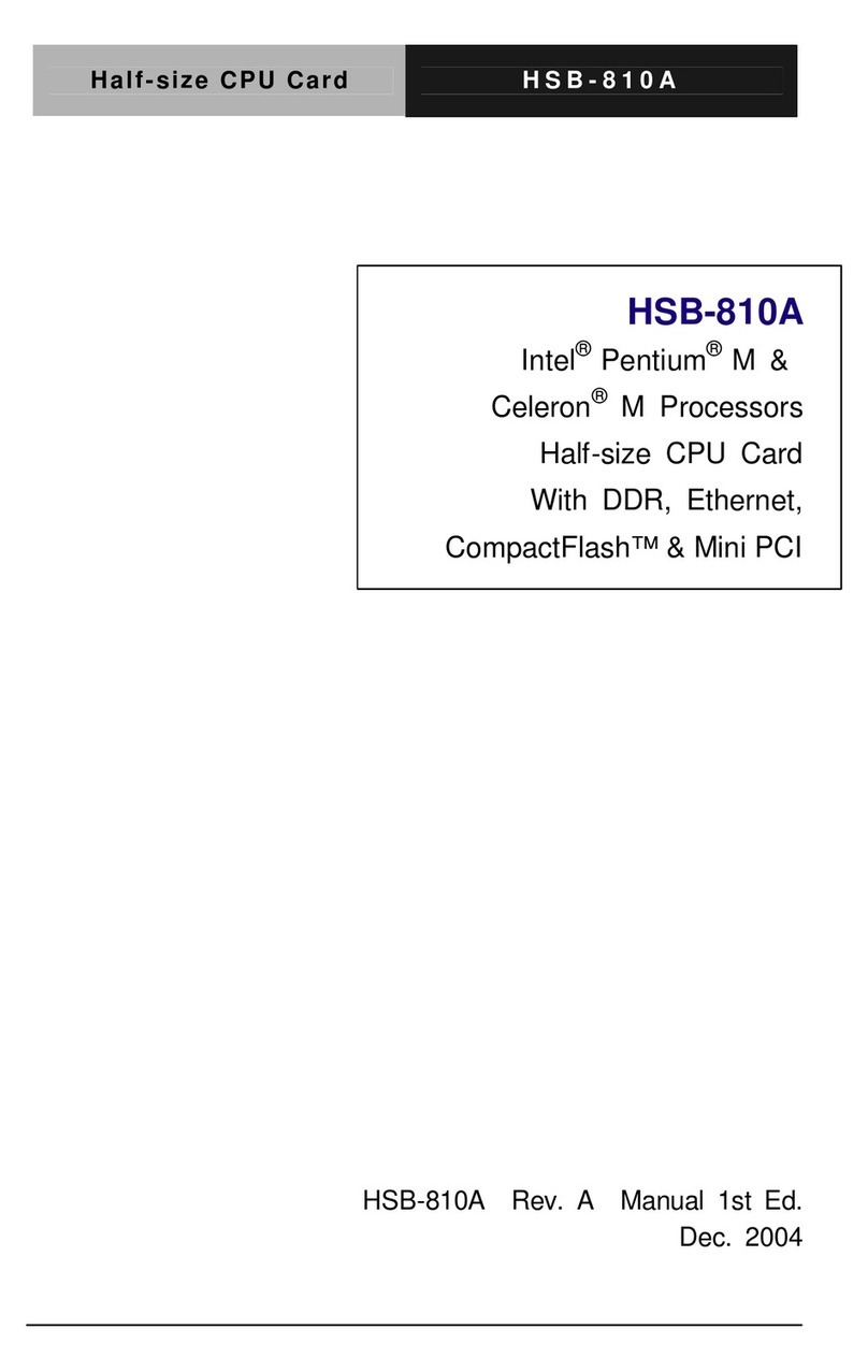 Aaeon HSB-810A Manuel utilisateur Aaeon HSB-810A Manuel utilisateur