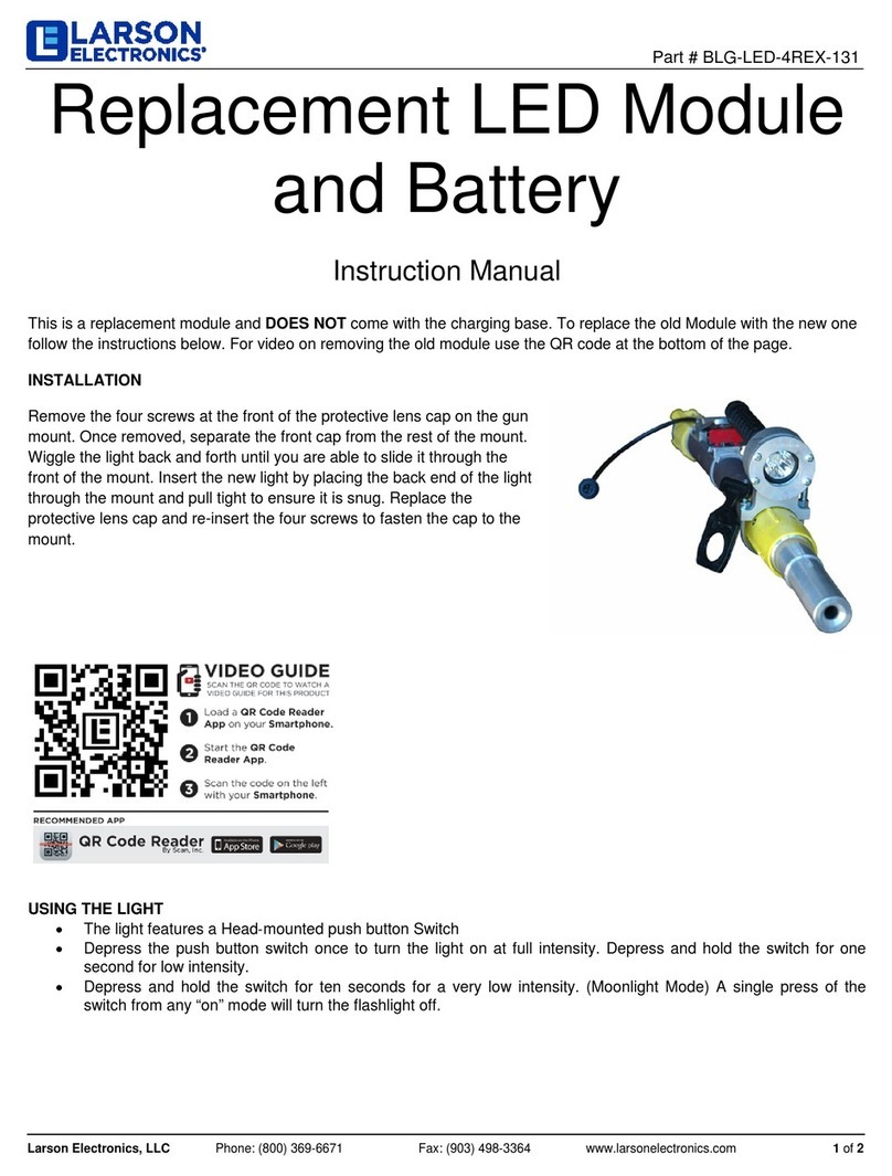 Larson Electronics BLG-LED-4REX-131 Manuel utilisateur