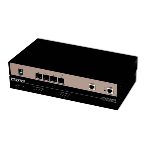 Patton SmartNode 4970A Series Manuel utilisateur Patton SmartNode 4970A Series Manuel utilisateur