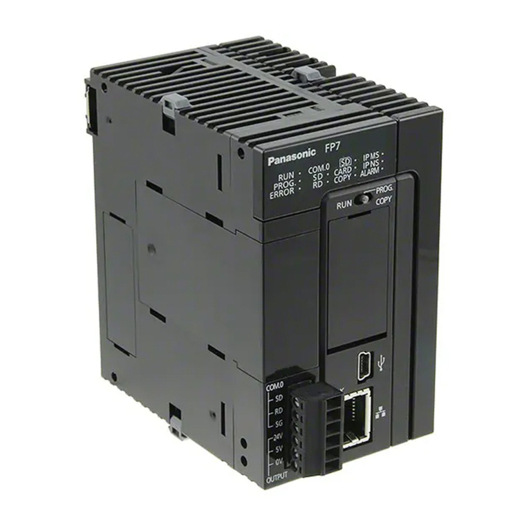 Panasonic FP7 Series Manuel utilisateur