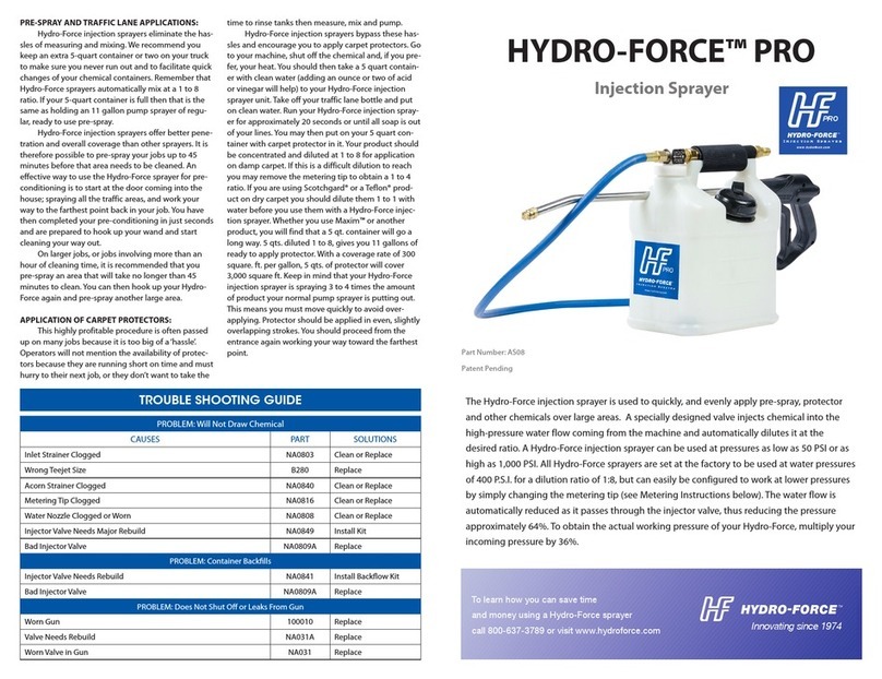 Hydro-Force AS08 Manuel utilisateur Hydro-Force AS08 Manuel utilisateur