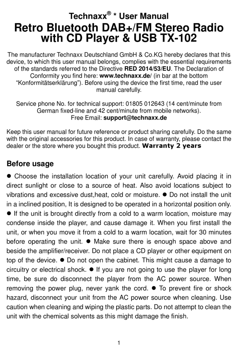 Technaxx TX-102 Manuel utilisateur Technaxx TX-102 Manuel utilisateur