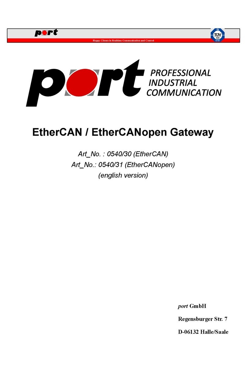 PORT EtherCAN Manuel utilisateur