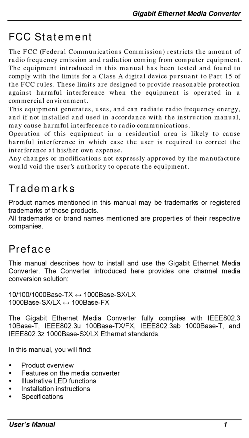 EtherWAN EM1100 Manuel utilisateur