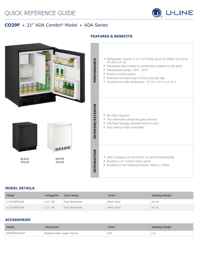 U-Line ADA Combo Manuel utilisateur