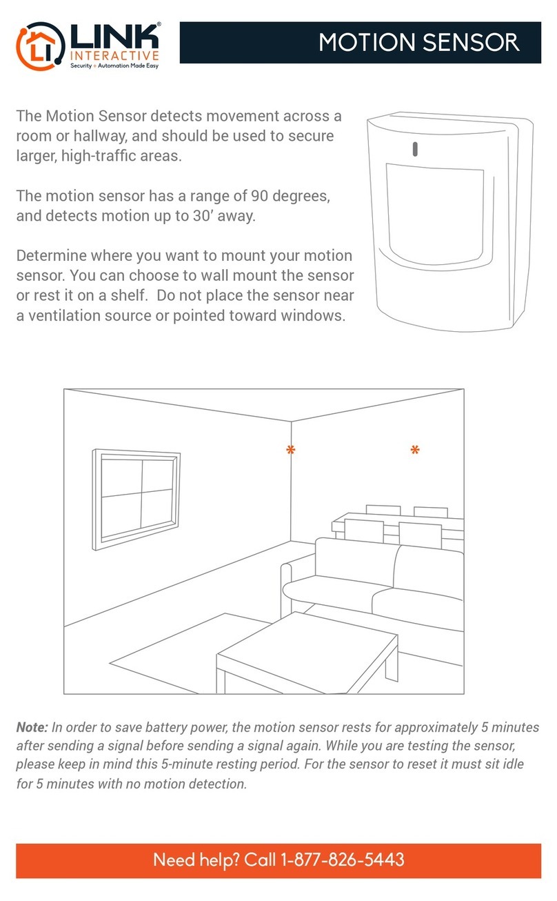 Link Interactive Motion Sensor Manuel utilisateur
