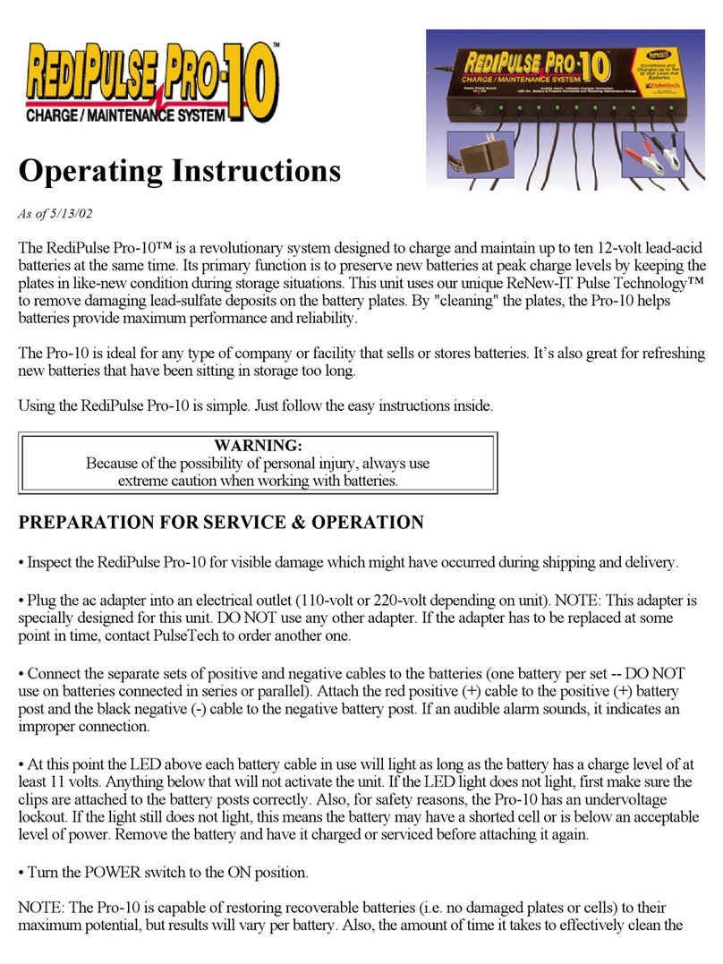 PulseTech RediPulse Pro-10 Manuel utilisateur
