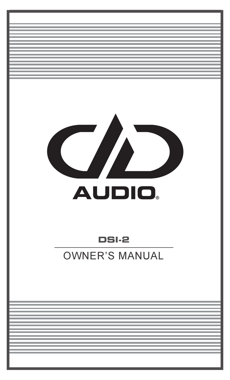 DD Audio DSI-2 Manuel utilisateur