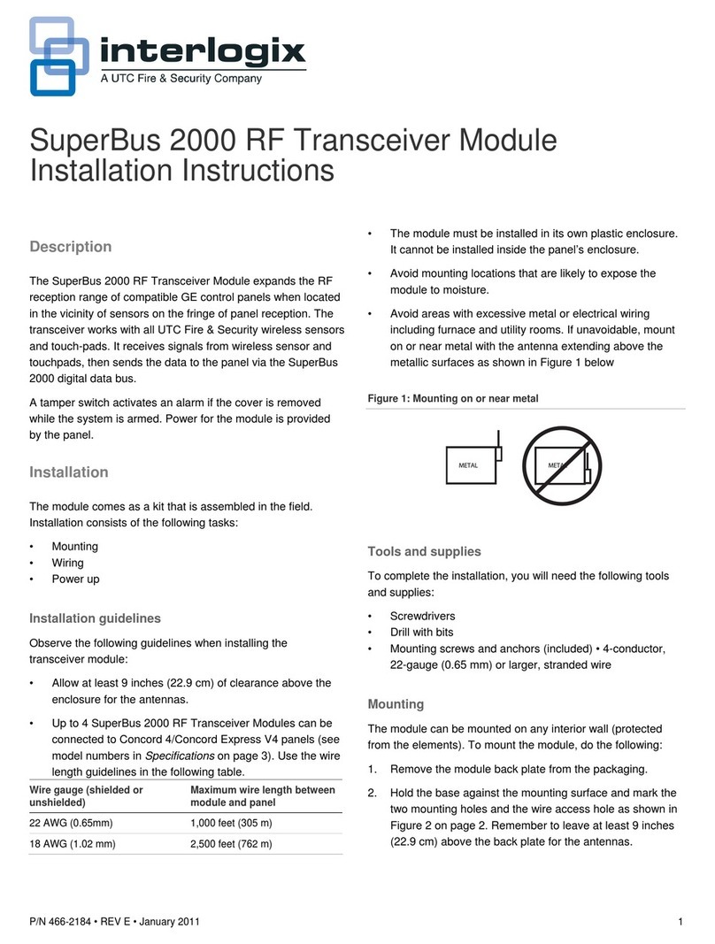 Interlogix SuperBus 2000 Manuel utilisateur