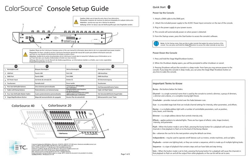 ETC ColorSource 40 Manuel utilisateur