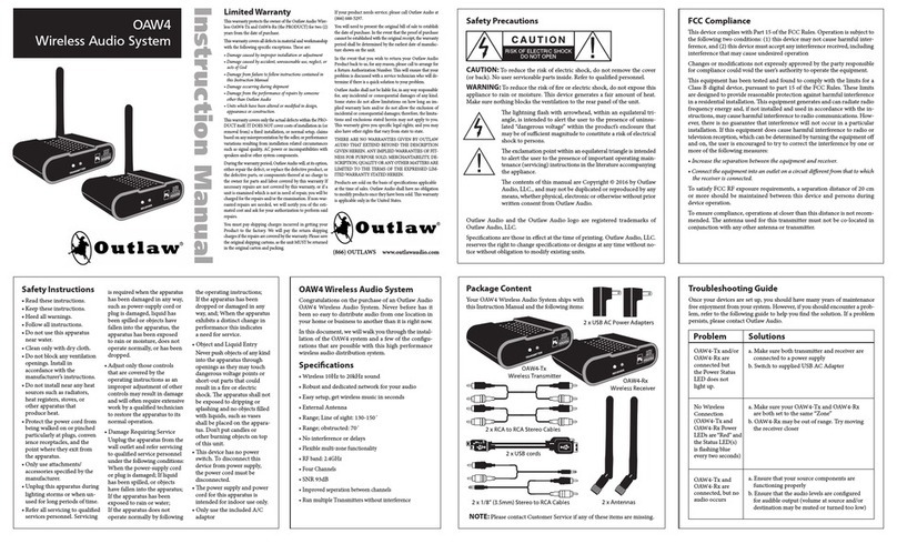 Outlaw OAW4 Manuel utilisateur