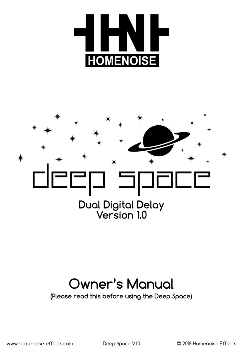 homenoise Deep Space Manuel utilisateur
