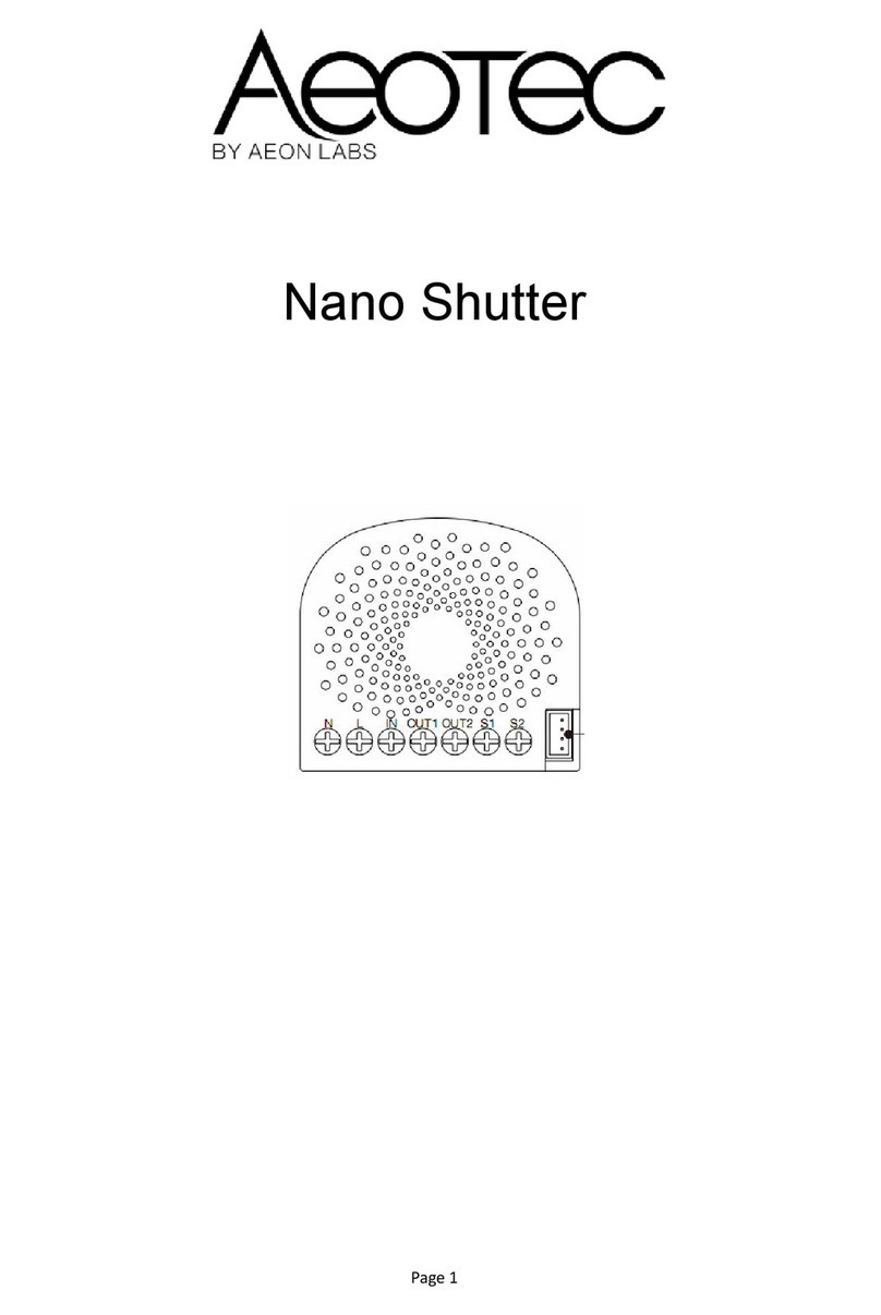 Aeotec Nano Shutter Manuel utilisateur