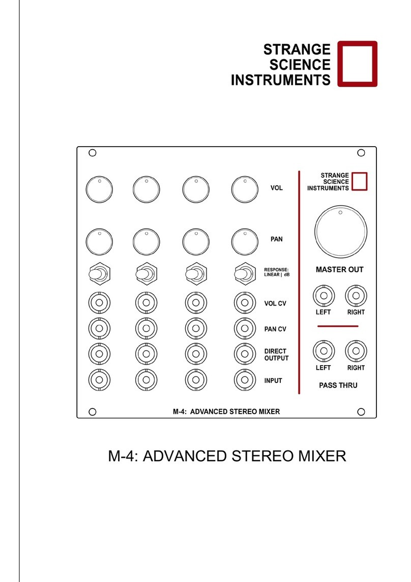 Strange Science Instruments M-4 Manuel utilisateur