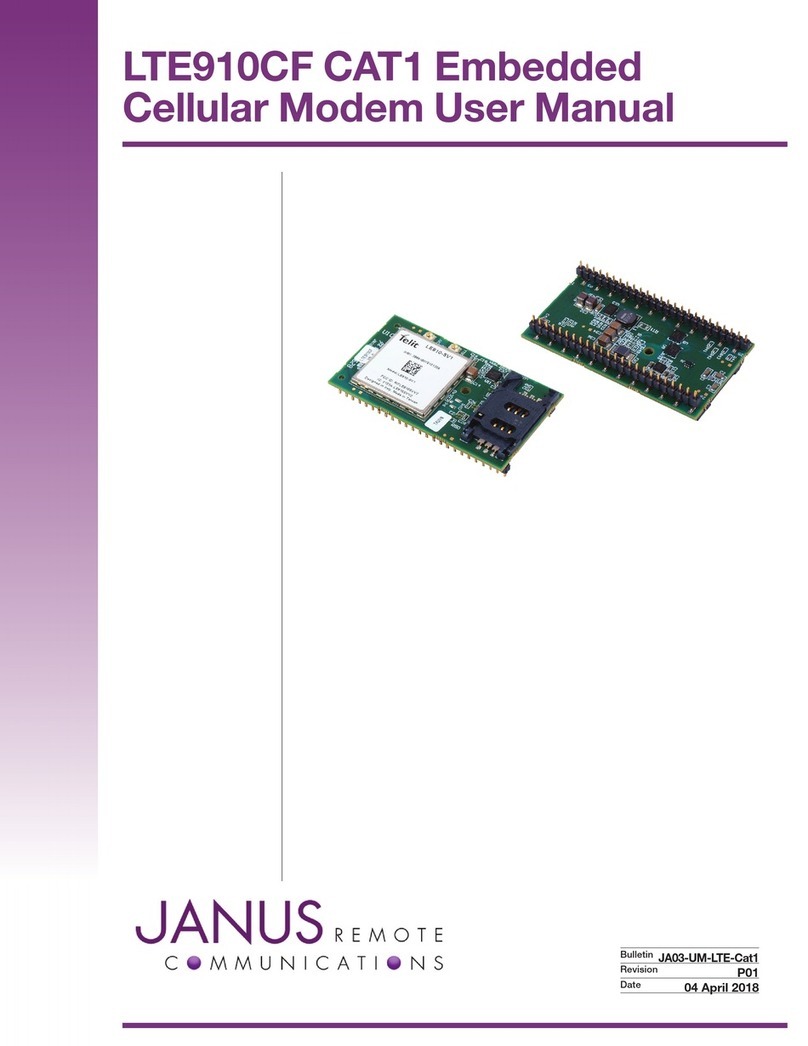 Janus Remote Communications LTE910CF Manuel utilisateur