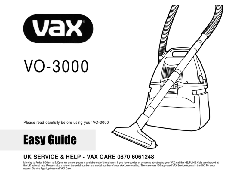 Vax VO-3000 Fiche d'information produit