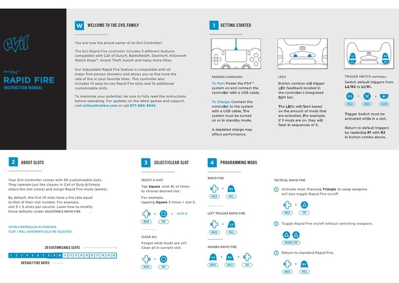 Evil Rapid Fire Manuel utilisateur