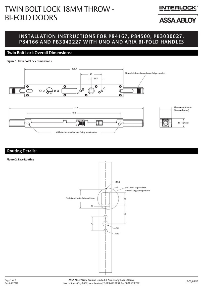 Assa Abloy INTERLOCK P84166 Manuel utilisateur