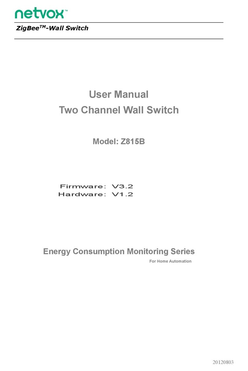 netvox ZigBee Z815B Manuel utilisateur