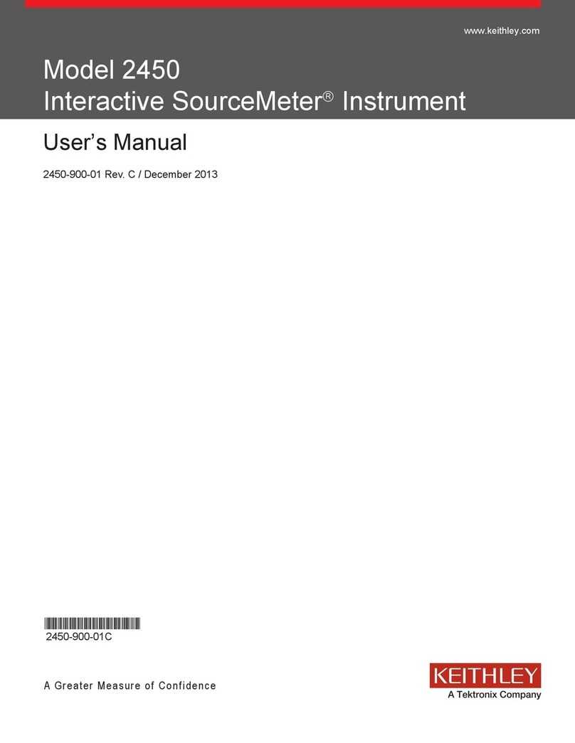Keithley Interactive SourceMeter 2450 Manuel utilisateur