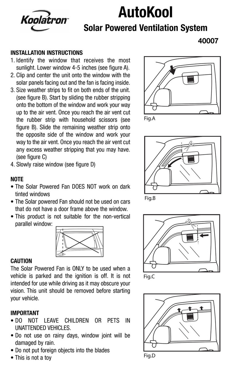 Koolatron AutoKool 40007 Manuel utilisateur
