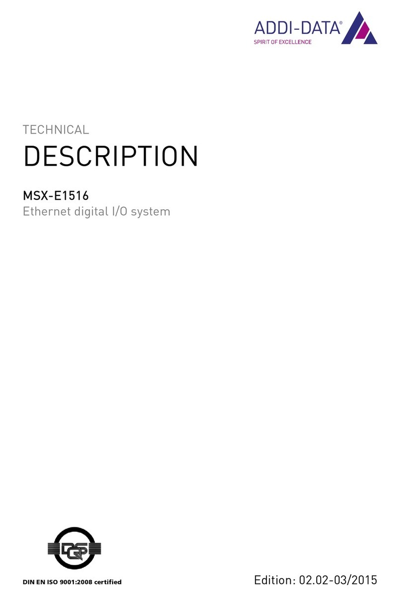 Addi-Data MSX-E1516 Manuel de la liste des pièces