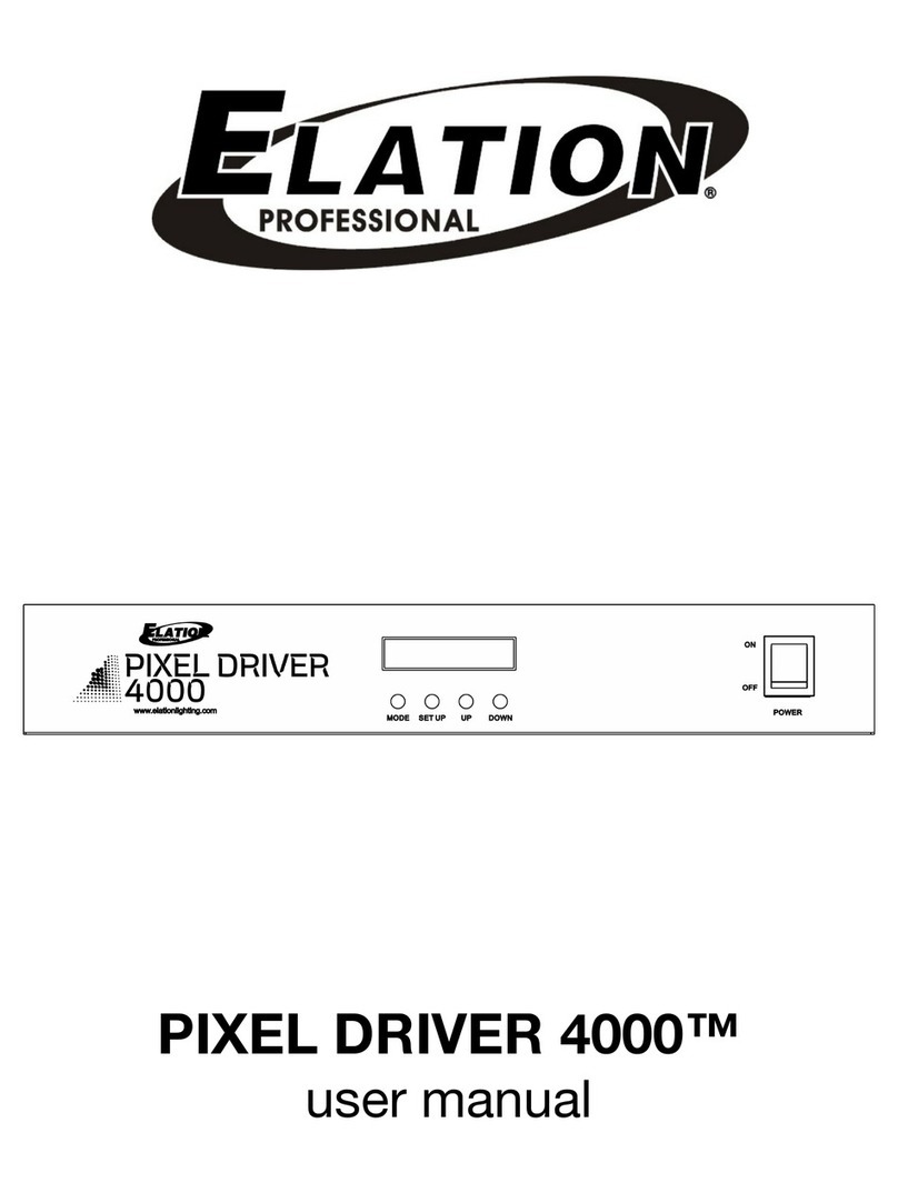 Elation PIXEL DRIVER 4000 Manuel utilisateur