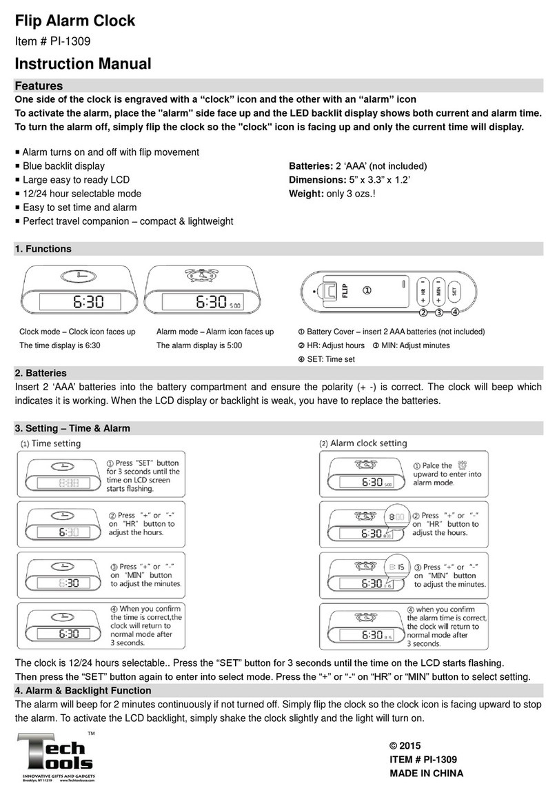 Tech tools PI-1309 Manuel utilisateur