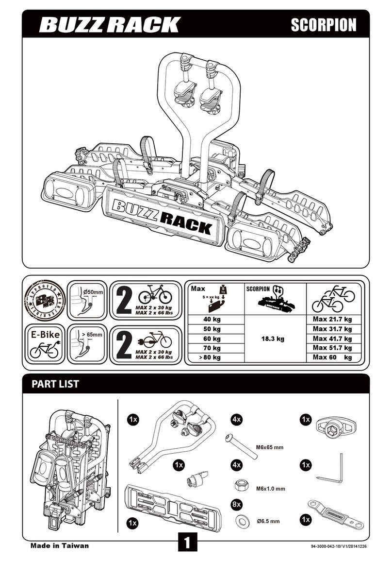 BuzzRack SCORPION Manuel utilisateur BuzzRack SCORPION Manuel utilisateur