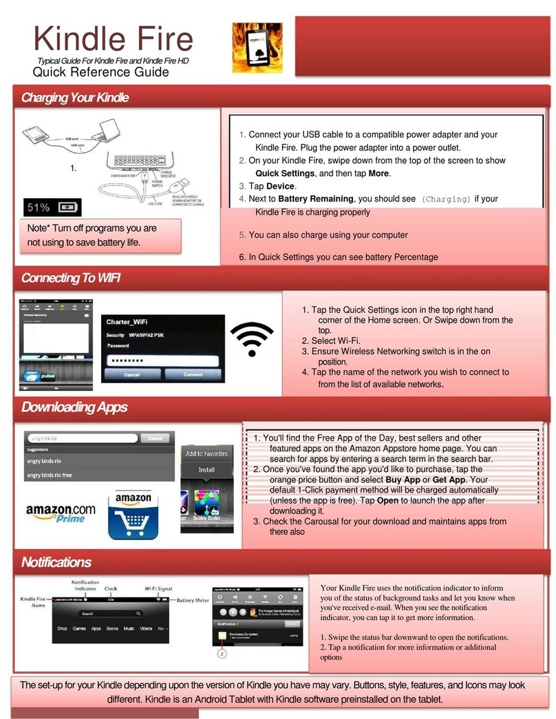 Amazon Kindle Fire Manuel utilisateur