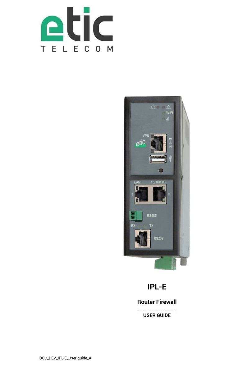 ETIC IPL-E Manuel utilisateur