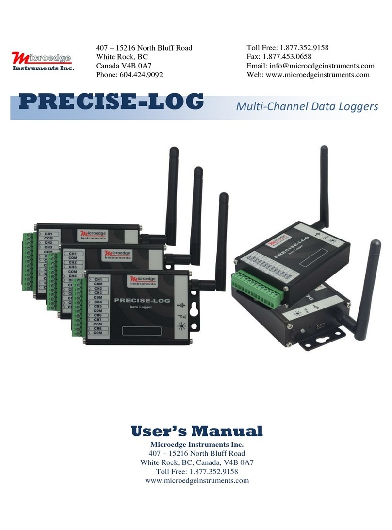 Microedge Instruments PRECISE -LOG Manuel utilisateur