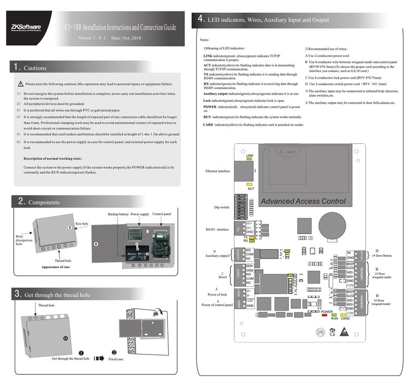 Zksoftware C3-100 Mode d’emploi